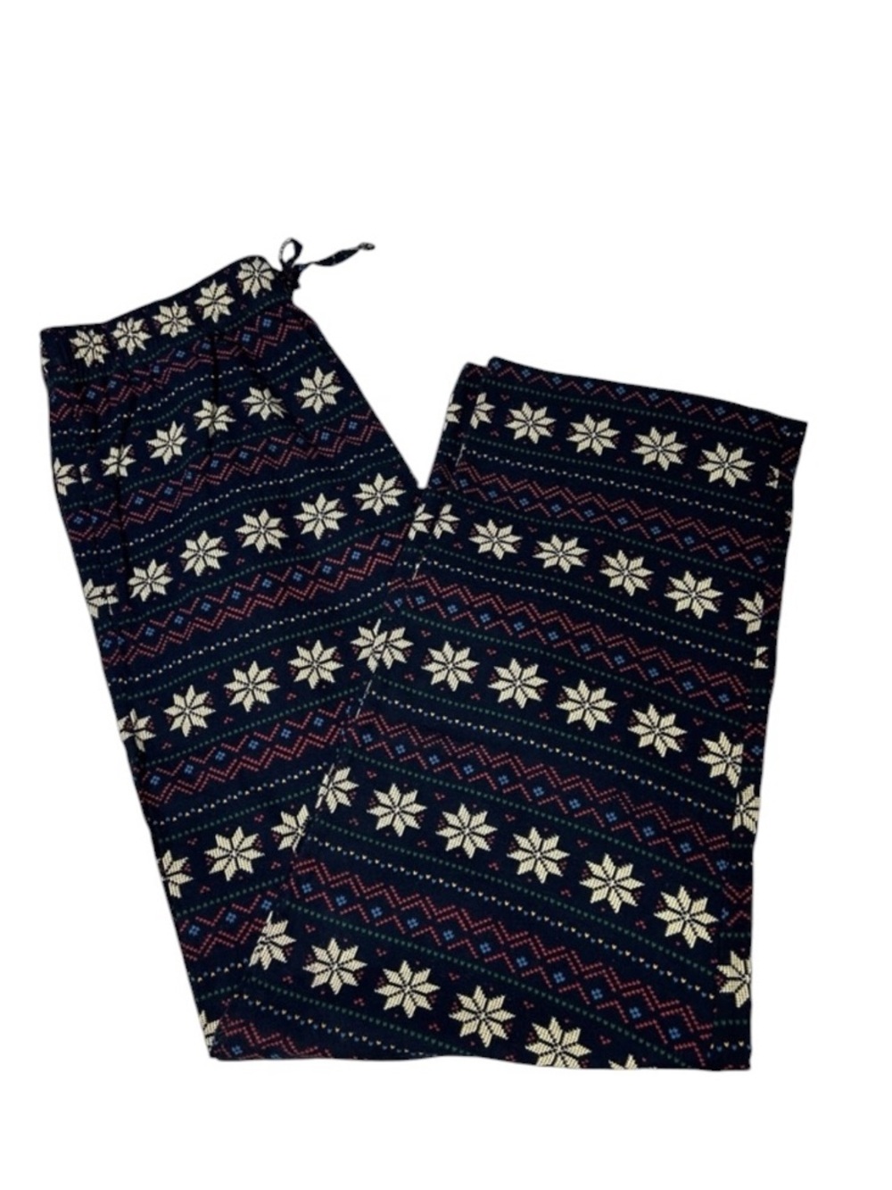 NEW St John’s Bay Men’s Flannel Pajama Pants Fair Isle Print Size Medium